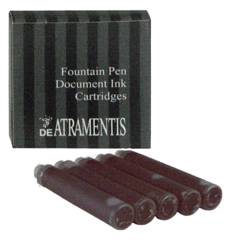 Paquet de 5 cartouches d'encre Brun De Atramentis