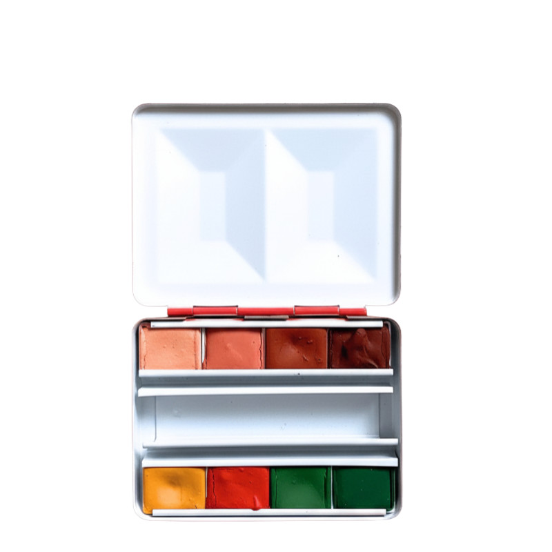 Palette de l'été 8 ½ godets aquarelles La nouvelle vague