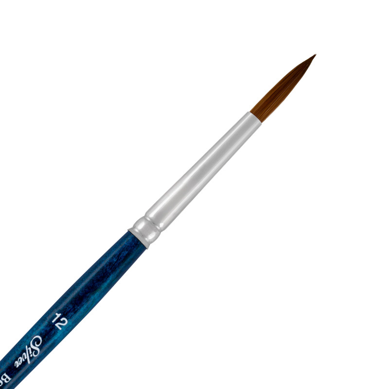 Pinceau aquarelle rond BelleAqua série 2700S Silver n°4