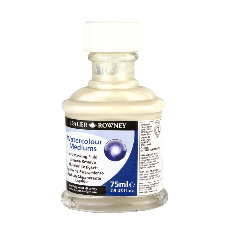 Fluide de masquage jaune clair flacon 75 ml Daler-Rowney