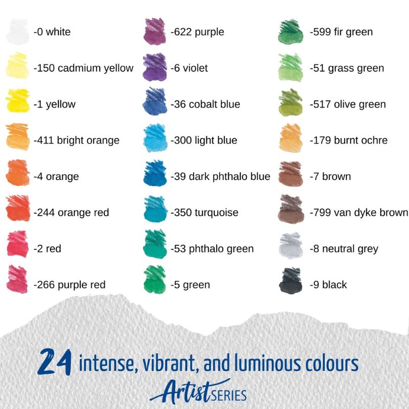 Boîte métal 24 crayons aquarellables Artist Mars Lumograph Staedtler