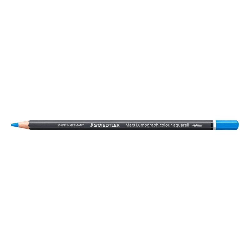 Bleu phtalo clair - Crayon aquarellable Staedtler Artist Mars Lumograph