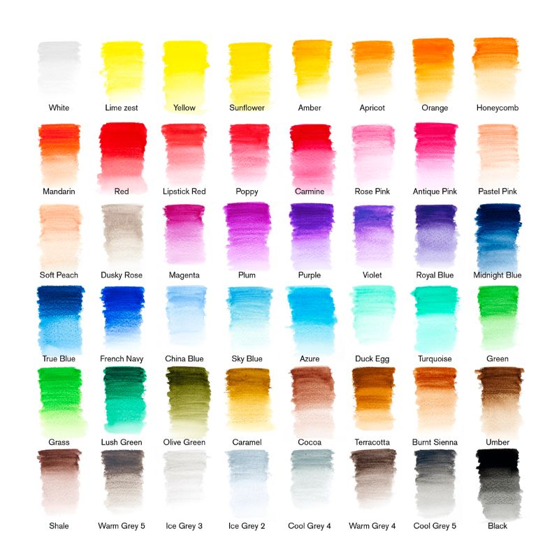 Boîte métal 48 crayons aquarellables Studio Winsor et Newton