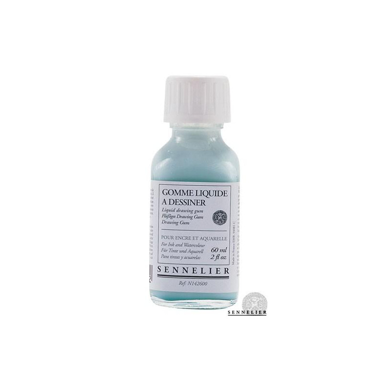 drawing gum coloré Sennelier flacon 60 ml 