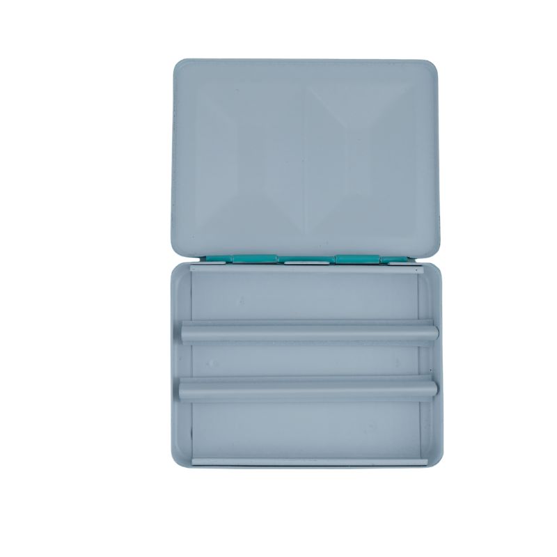 Coffret aquarelle vide de voyage turquoise en métal laqué 8 ½ godets Fome