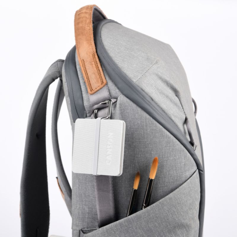 Mini carnet accordéon Montval 6x6 300g 14 p grain fin Gris Canson