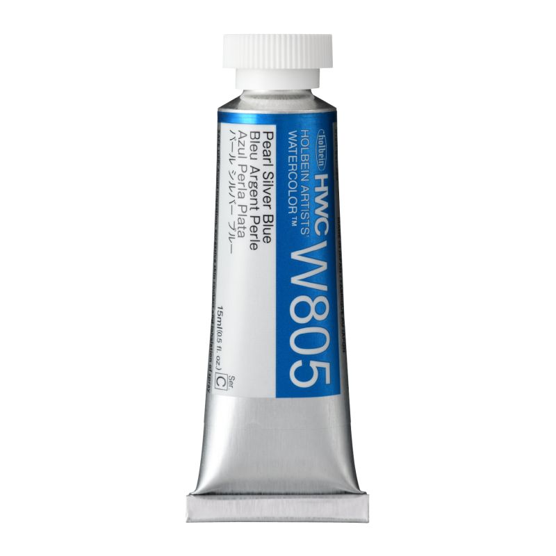 Bleu argent perle - Aquarelle Tube 15ml Holbein Artists'