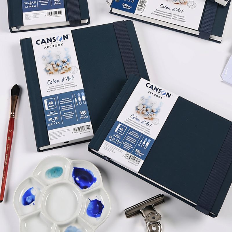 Carnet Coton d'Art 21,6x14 300g 24 f grain fin Canson