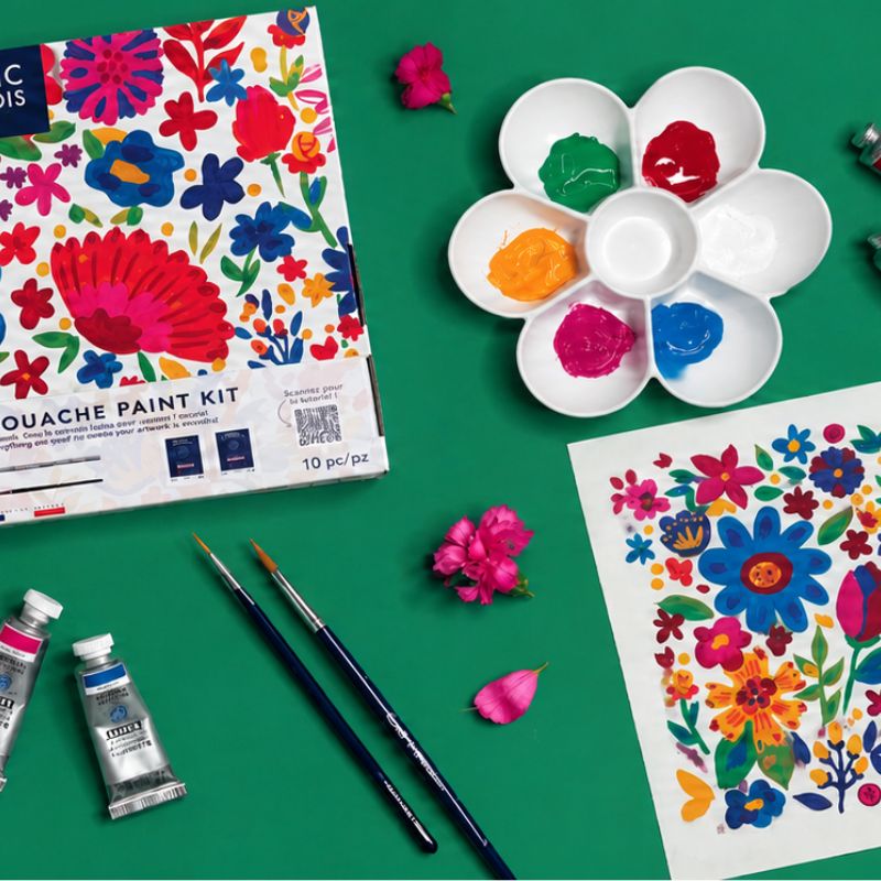 Kit gouache Linel Flower Power Lefranc Bourgeois