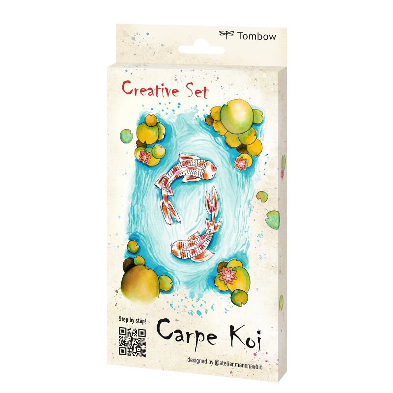 Kit Creative Set Carpe Koi feutres ABT Tombow