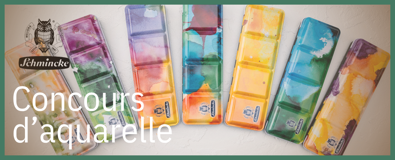 plusieurs boites d'aquarelle Schmincke