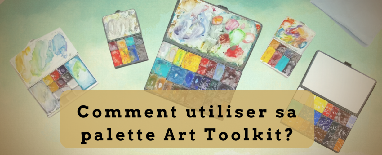 plusieurs palettes art tool kit vides propre et sale