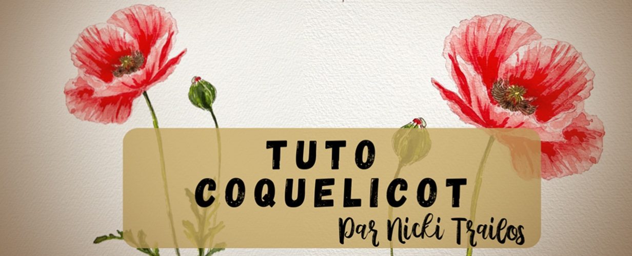 Peindre un coquelicot avec les aquarelles Winsor & Newton Professional