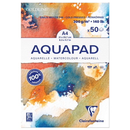 Papier aquarelle Clairefontaine Aquapad - blocs 300g