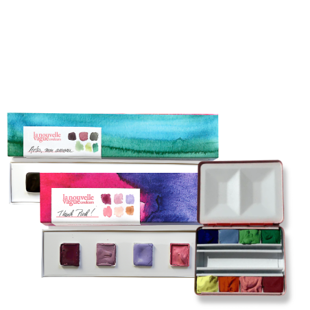 Coffrets Aquarelle La Nouvelle Vague Couleurs | Palettes et Réglettes artisanales