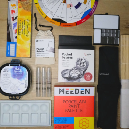 Accessoire aquarelle cadeau | Aquarelle et Pinceaux