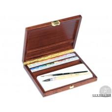 Coffrets bois 1/2 godets aquarelle extra-fine