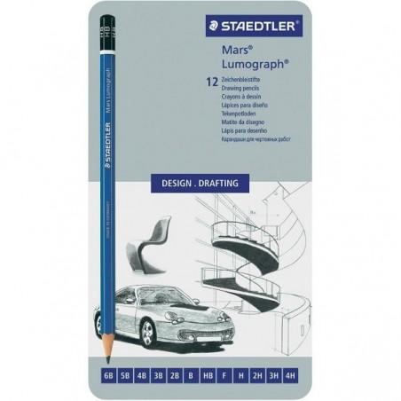 Coffrets de crayons graphite Lumograph 100 Staedtler