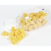 25 mini-éponges naturelles blanchies