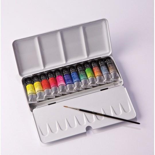 Boîte métal 12 tubes 10ml Sennelier