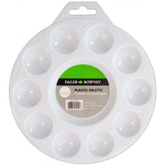 Palette à mixer ronde – 10 creux Daler-Rowney