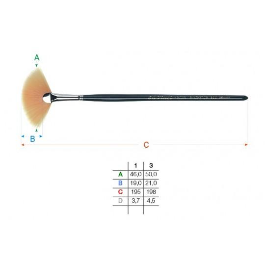 Brosse éventail série 400 Da Vinci n°1