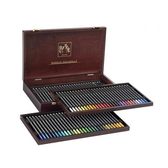 Coffret 76 crayons aquarelle Museum en bois Caran d'Ache
