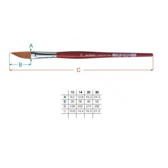 Pinceau épée série 5587 n°10 cosmotop-spin Da Vinci