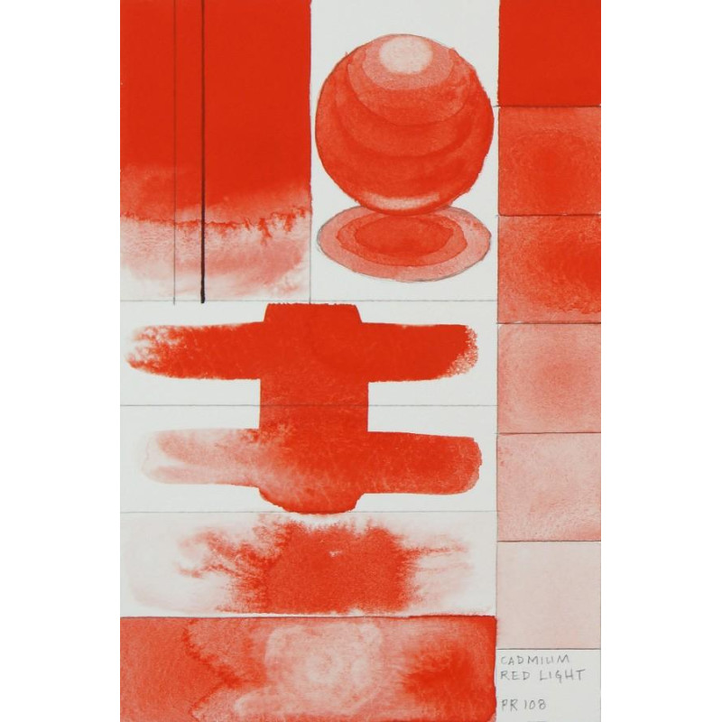 Rouge de Cadmium clair  Aquarelle Tube 11ml QoR