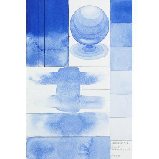 Bleu Céruléum Chrome  Aquarelle Tube 11ml QoR