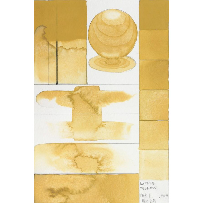 Jaune de Naples  Aquarelle Tube 11ml QoR