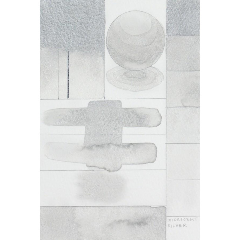 Argent iridescent (fin)  Aquarelle Tube 11ml QoR