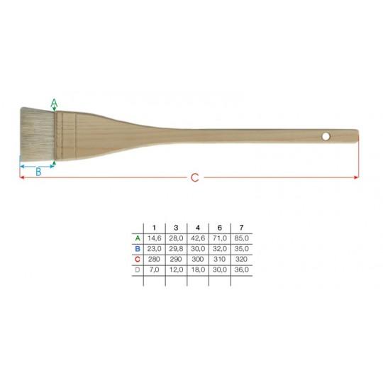 Brosse à adoucir série 11245 n°7 Da Vinci  85 mm