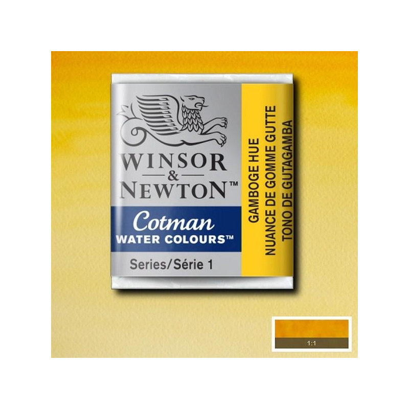 Nuance de gomme-gutte  - Aquarelle ½ godet Cotman