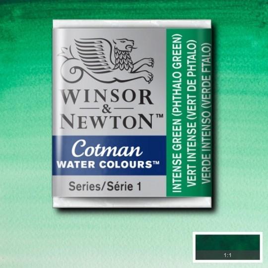 Vert intense (Phtalo) - Aquarelle ½ godet Cotman