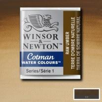 Terre d'Ombre naturelle  - Aquarelle ½ godet Cotman