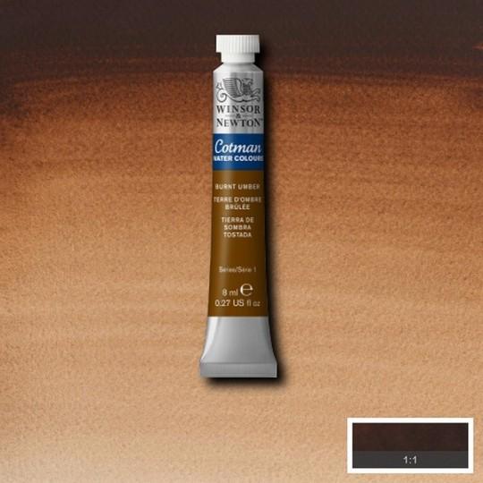 Terre d'Ombre brûlée  - Aquarelle tube 8 ml Cotman
