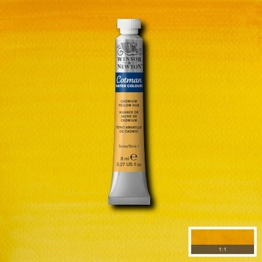 Nuance de jaune de cadmium - Aquarelle tube 8 ml Cotman
