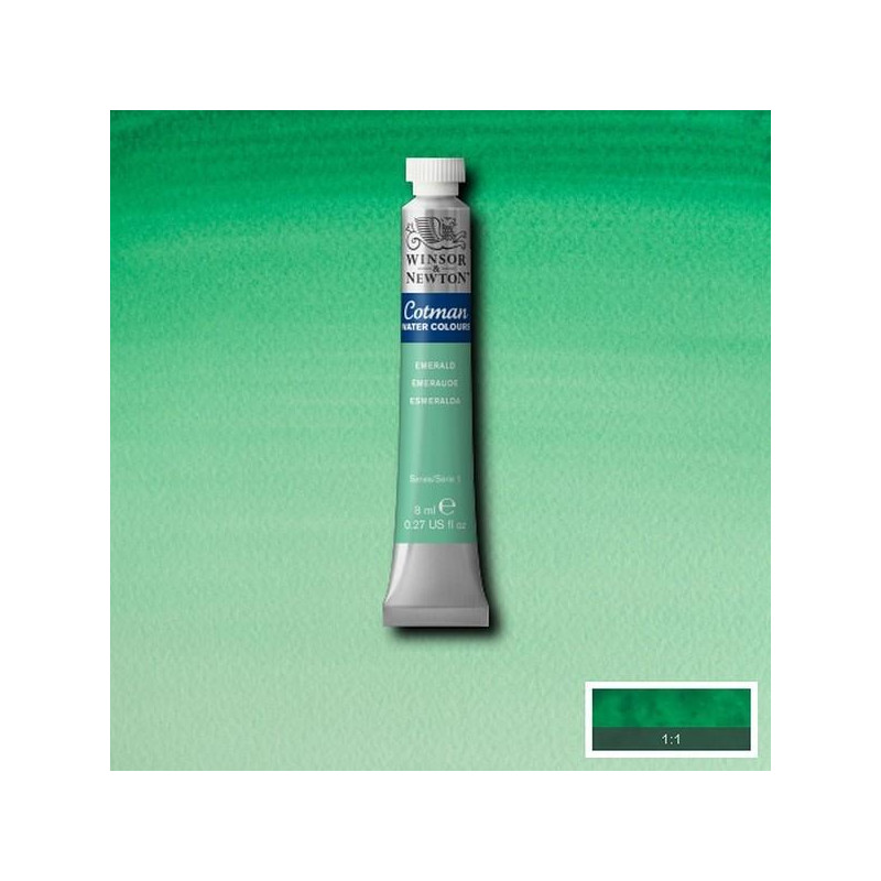 Émeraude  - Aquarelle tube 8 ml Cotman