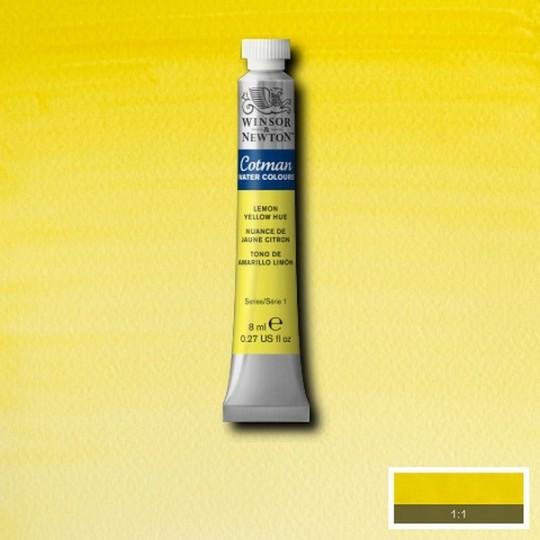 Nuance de jaune citron - Aquarelle tube 8 ml Cotman