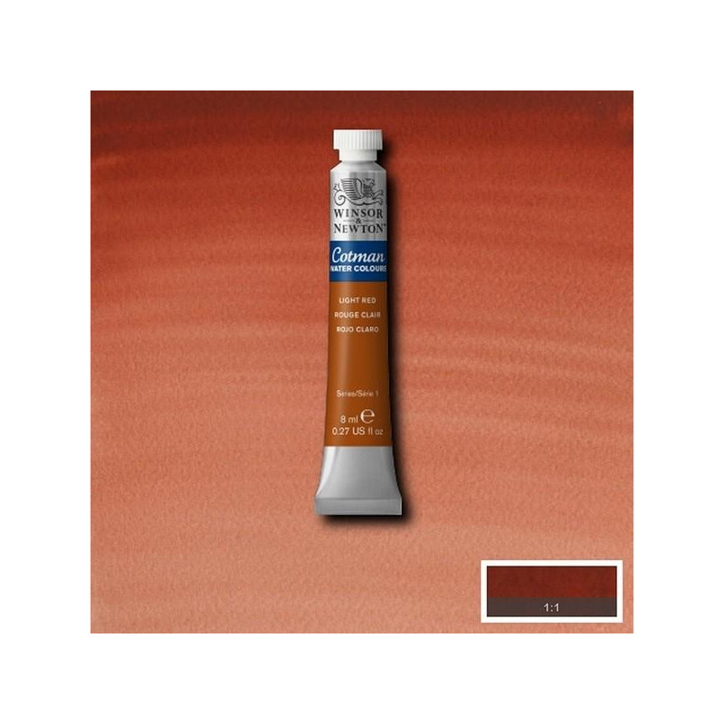 Rouge clair  - Aquarelle tube 8 ml Cotman