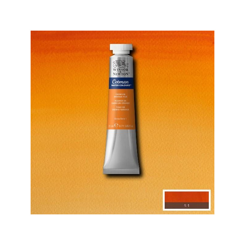 Nuance de cadmium orange  - Aquarelle tube 21 ml Cotman