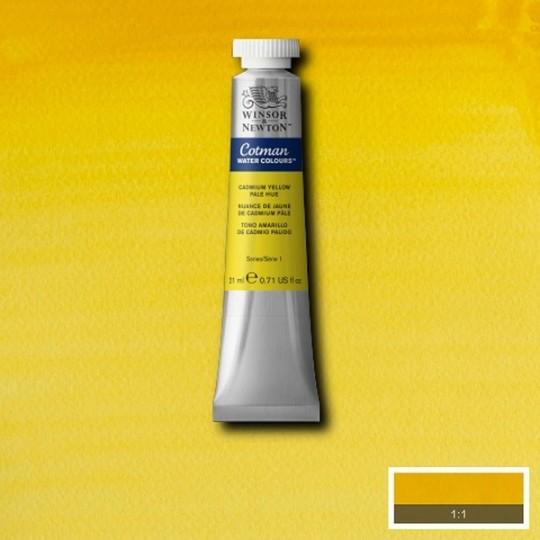 Nuance de jaune de cadmium pâle  - Aquarelle tube 21 ml Cotman