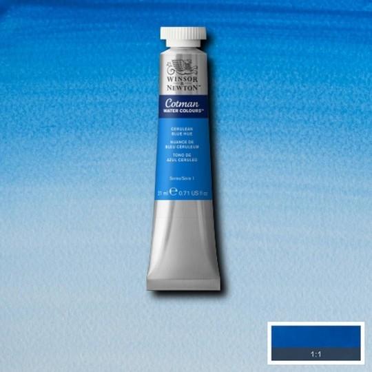 Nuance de bleu céruléum  - Aquarelle tube 21 ml Cotman