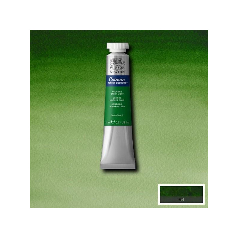 Vert de Hooker clair  - Aquarelle tube 21 ml Cotman