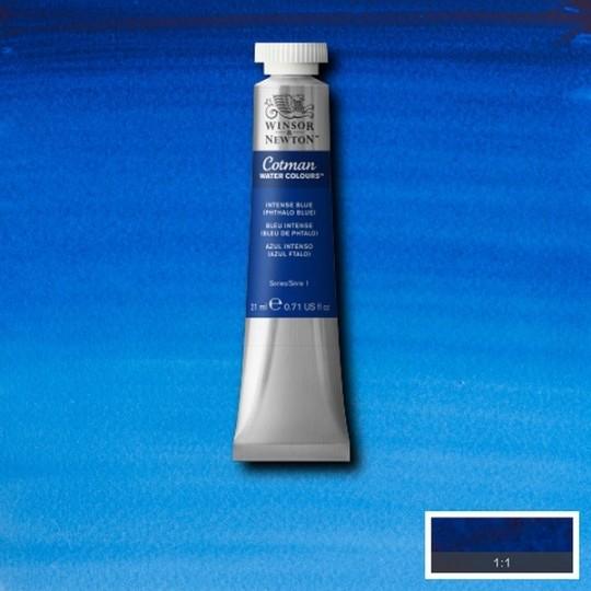 Bleu intense (Phtalo) - Aquarelle tube 21 ml Cotman