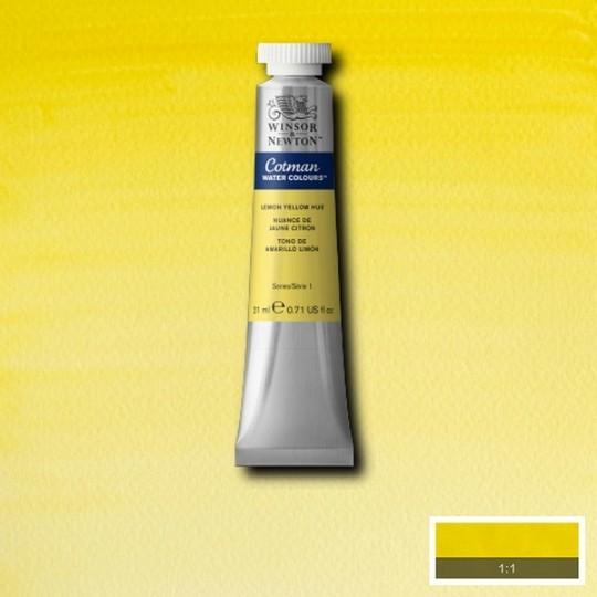Nuance de jaune citron - Aquarelle tube 21 ml Cotman