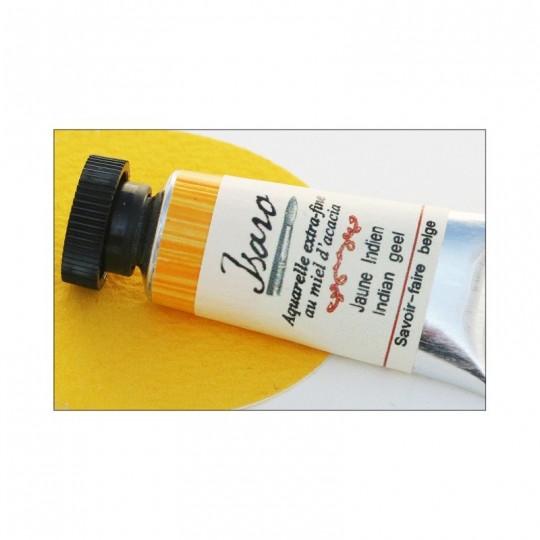 Jaune indien - Aquarelle extra-fine tube 7ml Isaro