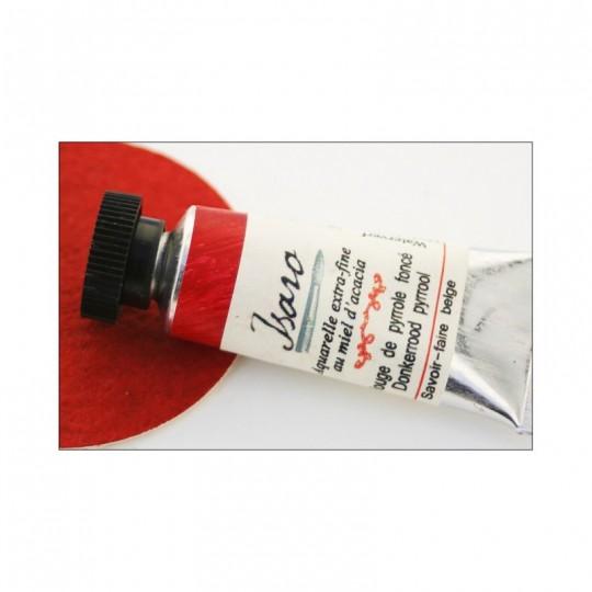 Rouge de pyrrole foncé - Aquarelle extra-fine tube 7ml Isaro