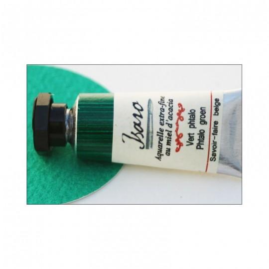 Vert phtalo - Aquarelle extra-fine tube 7ml Isaro